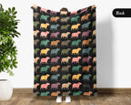 Capybara Lover Blanket, Cute Capybara Throw, Capybara Owner Blanket Gift, Vintage Rodent Blanket, Cozy Capybara Blanket for Animal Fans