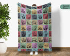 Capybara Lover Blanket Gift, Vintage Capybara Throw, Cute Animal Blanket, Retro Rodent Blanket, Cozy Capybara Blanket for Fans & Owners