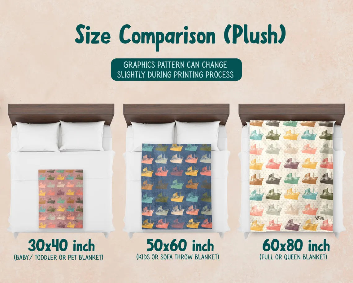 Titanic Blankets Vintage Throw Gift - Easily Distracted By Titanic Blanket - Retro Graphic Ship Lover Throw