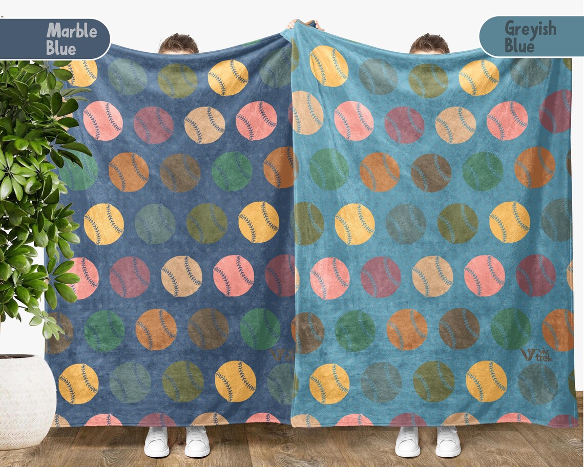 Retro Baseball Lover Blanket Gift, Cozy Sports Throw for Fans, Unique Baseball Decor, Soft Fleece Blanket, Best Christmas Gift for Him Her