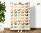 Vintage Raccoon Gift Blanket, Funny Raccoon Lover Throw Blankets, Easily Distracted By Raccoon Retro Cozy Throw, Trash Panda Graphic Gift