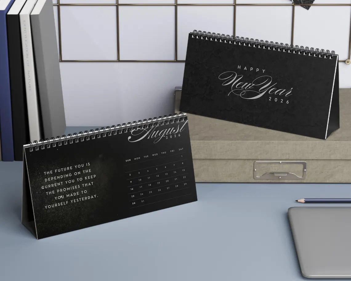 Minimal Motivational Quotes 2026 Desk Calendar | Inspirational Gift