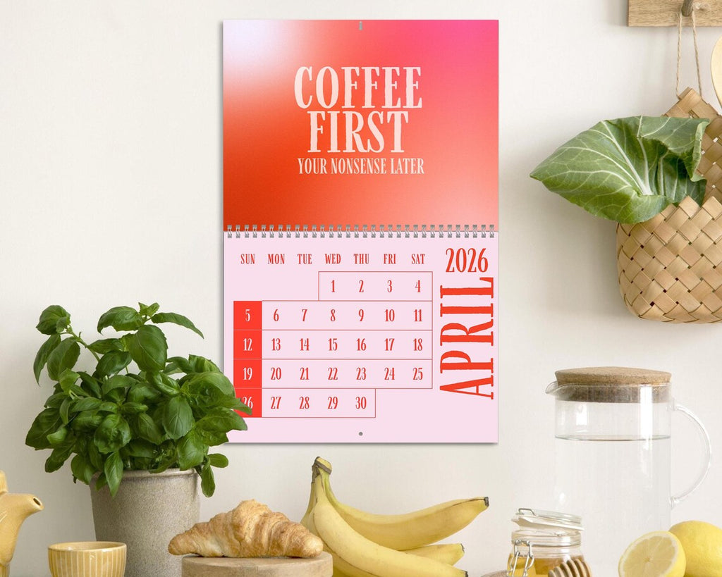 Office Sarcastic 2026 Wall Calendar | Minimalist Funny Coworker Gift