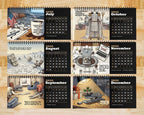 Funny 2026 Desk Calendar | Dark Humor Illustrated Office Gift for Coworkers