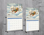 Poodle Dog 2026 Wall Calendar | Vintage Puppy Art Whimsical Dog Mom Gift
