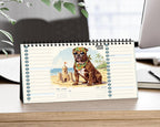 English Bulldog Dog 2026 Desk Calendar | Cute Puppy Dog Dad Mom Gift