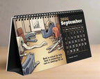 Funny 2026 Desk Calendar | Dark Humor Illustrated Office Gift for Coworkers