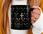 Retro Rowing Mug, Personalized Custom Initial Coffee Cup, Rowing Lover Gift, Sporty Drinkware, Unique Crew Team Gift, Custom Mug