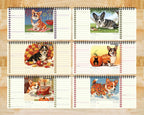 Cute Corgi 2026 Desk Calendar, Kawaii Dog Lover Gift, Cherry Blossom Office Decor