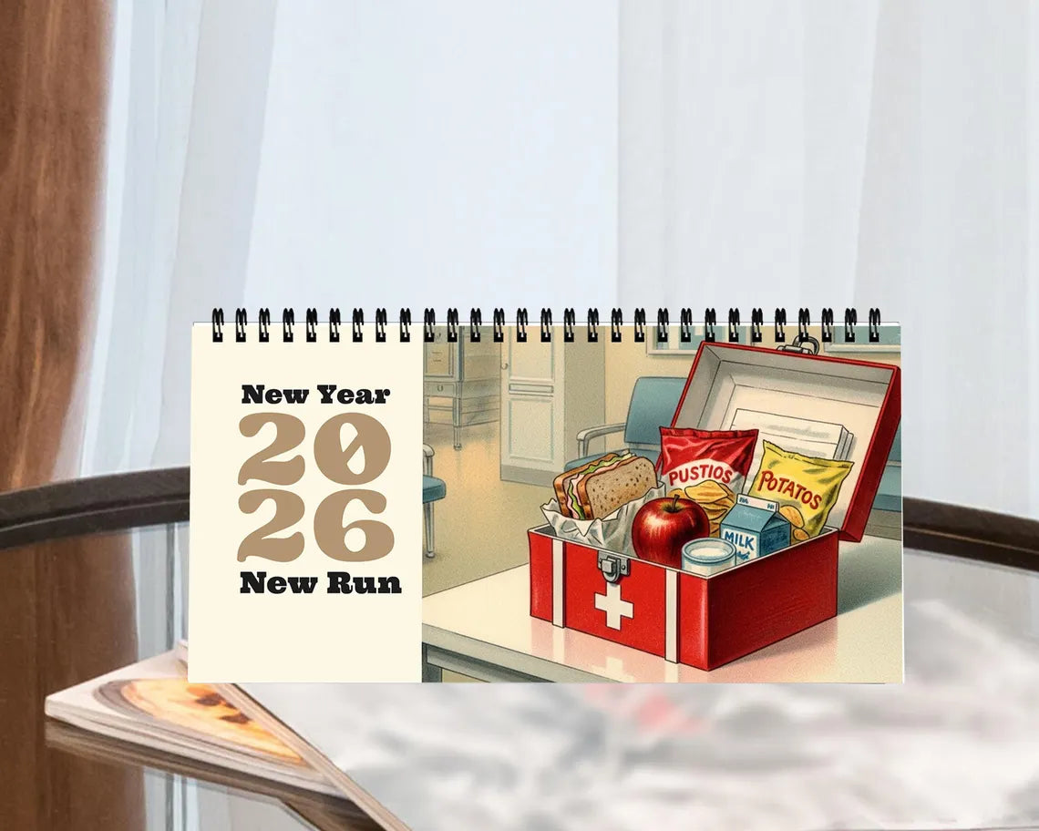 Nurse 2026 Desk Calendar | Funny Medical Planner RN Student Gift