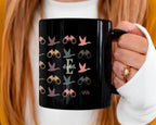 Birdwatcher Custom Initial Name Mug: Personalized Coffee Cup Gift for Nature Lover, Bird Watching Enthusiast, Wildlife Lover