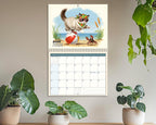 Cute Kitten 2026 Wall Calendar | Vintage Cat Planner Adorable Cat Mom Gift