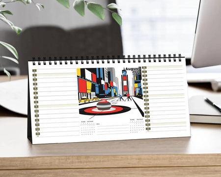 Curling 2026 Desk Calendar | Winter Sports Planner Unique Fan Gift