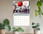 Basketball 2026 Wall Calendar | Desert Sports Planner Coach Fan Gift