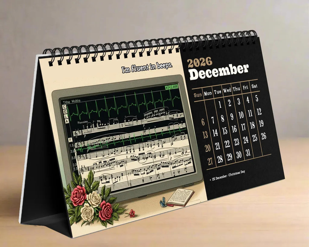 Nurse 2026 Desk Calendar | Funny Medical Planner RN Student Gift