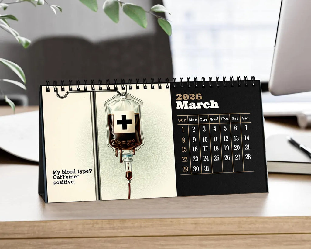 Nurse 2026 Desk Calendar | Funny Medical Planner RN Student Gift