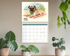 Cute Pug 2026 Wall Calendar, Adorable Dog Lover Gift, Funny Pug Puppy Planner