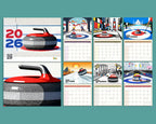 Curling 2026 Wall Calendar | Winter Sports Planner Unique Fan Gift Idea