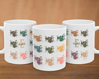 Personalized Drummer Coffee Mug - Custom Name Initial Music Lover Cup - Retro Drum Set Coffee Mug Unique Drummer Gift