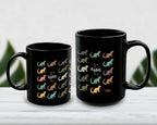 Personalized Otter Custom Initial Name Mug | Retro Vintage Sea Life Coffee Cup Gift