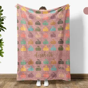 Custom Name Curling Blanket – Retro Personalized Throw Under $50, Cozy Gift for Curlers & Sports Fans 🥌🧣