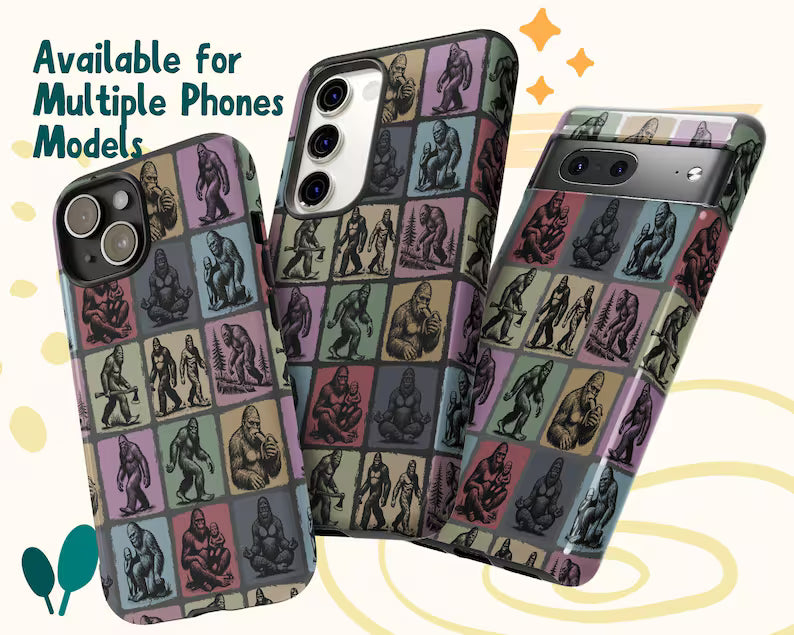 Vintage Bigfoot Phone Case Gift for iPhone Galaxy Pixel
