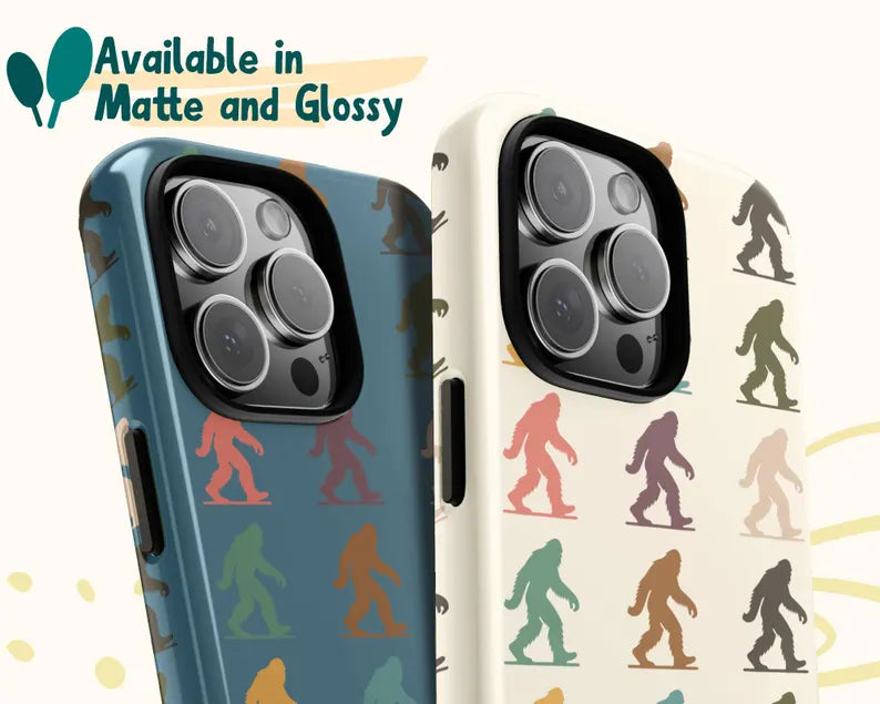 Bigfoot Phone Case | Retro Sasquatch Gift for iPhone Galaxy Pixel