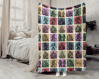 Vintage Bigfoot Gift Blanket, Vintage Bigfoot Lover Throw