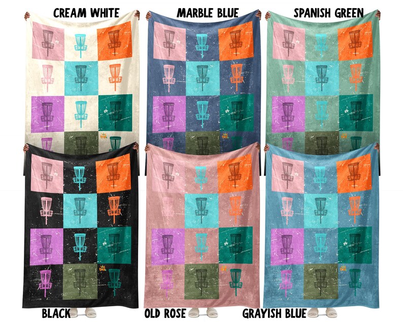 Disc Golf Lover Blanket Gift, Vintage Disc Golf Throw