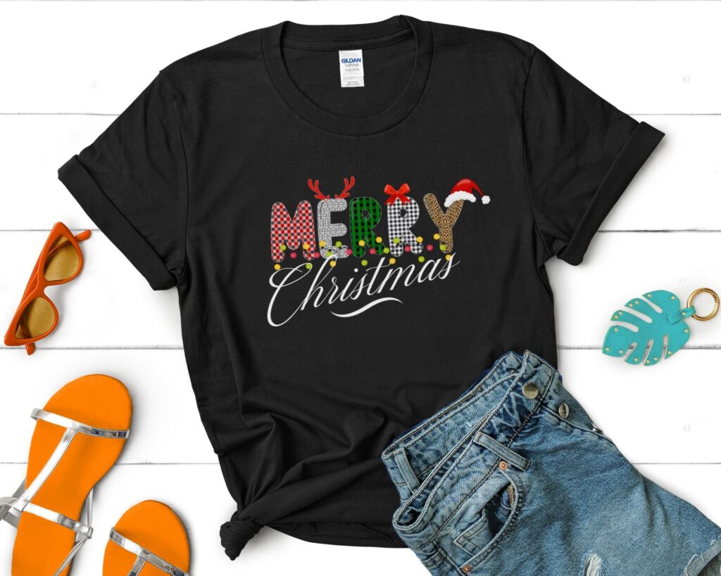 Merry Christmas T-Shirt, Xmas Family Matching Party Shirt