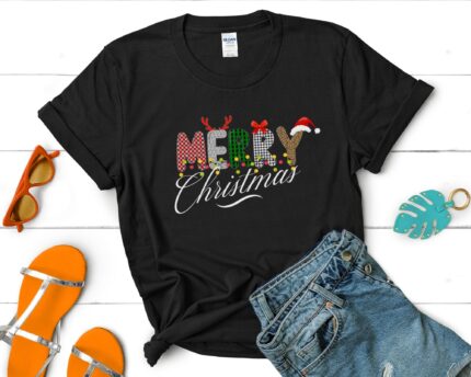 Merry Christmas T-Shirt, Xmas Family Matching Party Shirt
