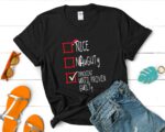 Naughty Nice Innocent Christmas Funny Checklist T-Shirt