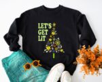 Let's Get It Christmas Tree Family Matching Party Sweatshirt