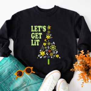 Let's Get It Christmas Tree Family Matching Party Sweatshirt