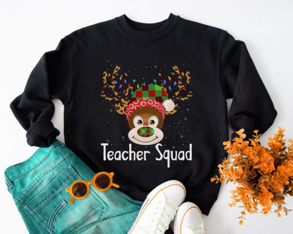 Christmas Teacher Squad Reindeer Sweatshirt