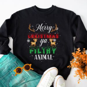 Mery Christmas ya Filthy Animal Matching Family Sweatshirt