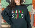 Funny Christmas Squad Family Matching Pajama Tree Sweatshirt