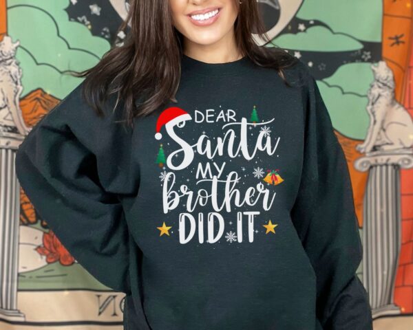 Funny Christmas Sibling Family Sweatshirt