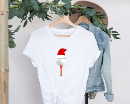 Funny Golfing Christmas T-Shirt, Holiday Golf Ball Shirt