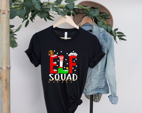 Merry Christmas Funny ELF Squad T-Shirt, Xmas Elves Shirt
