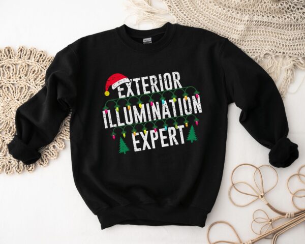 Funny Christmas Lights Decorator Expert Party Sweatshirt