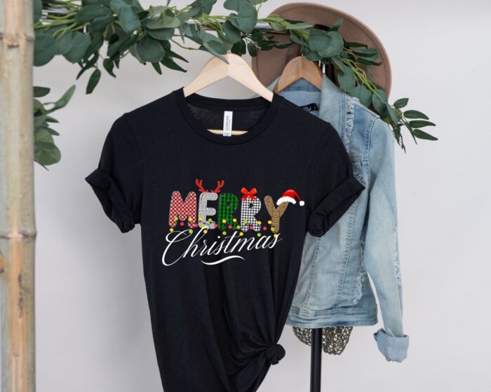 Merry Christmas T-Shirt, Xmas Family Matching Party Shirt - Image 2