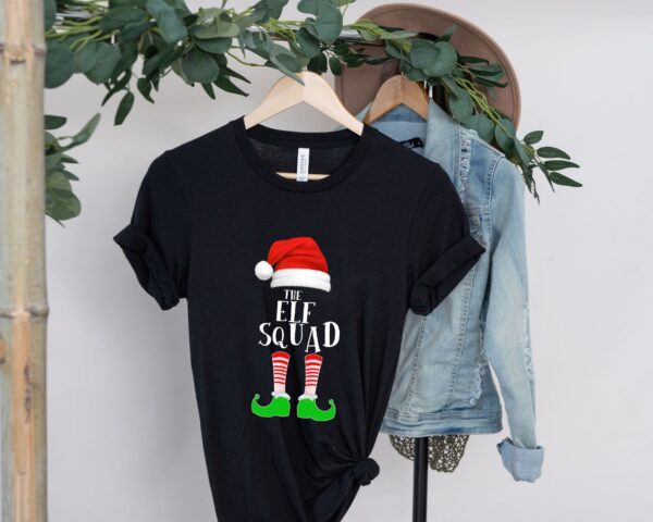 The Elf Squad Family Matching Group Christmas Funny T-Shirt