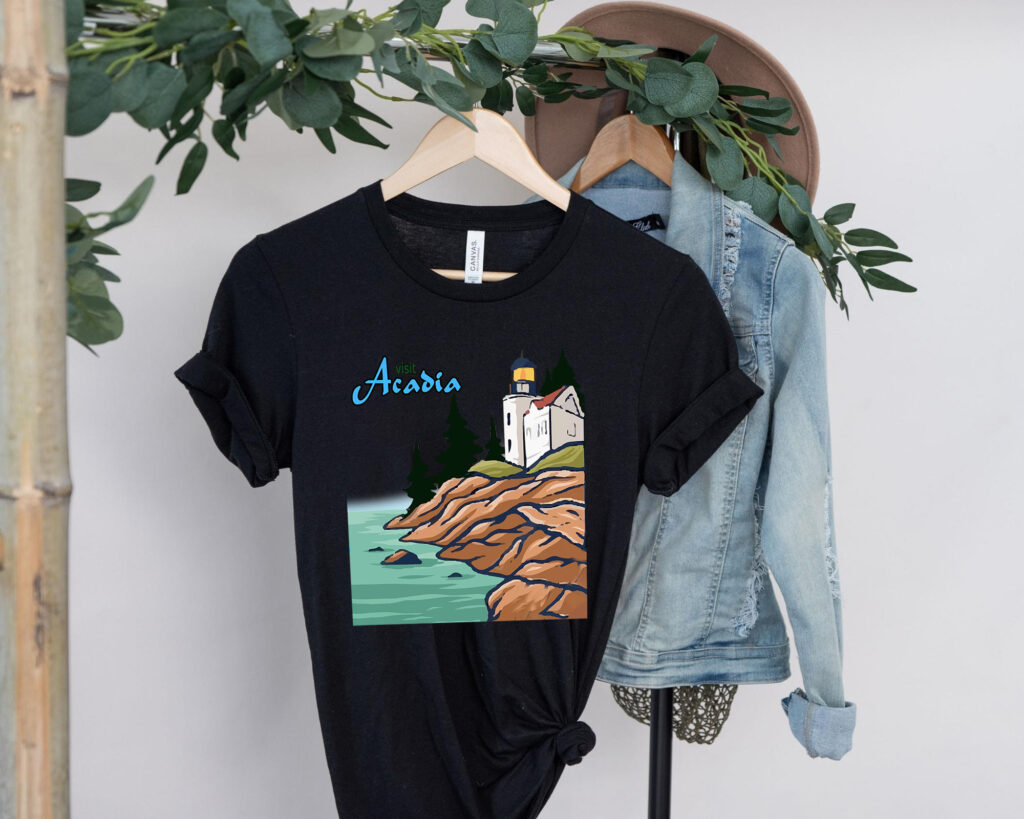 USA Parks T-shirt Acadia National Park Maine