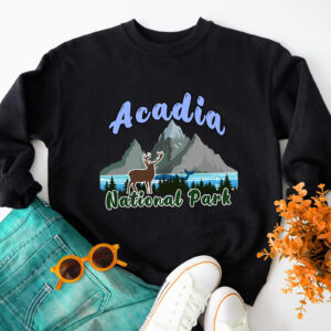 Retro Acadia National Park Vintage USA Parks Sweatshirt