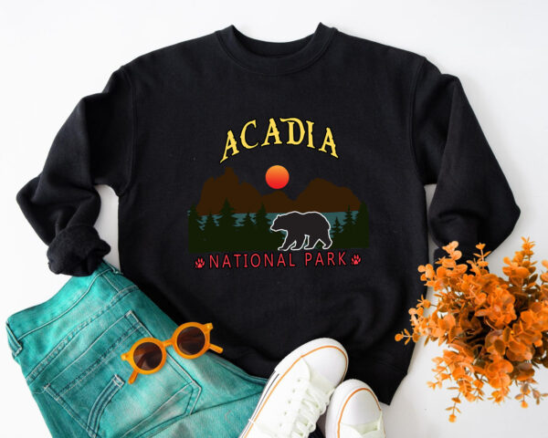 Acadia National Park Vintage Style Maine US Parks Sweatshirt