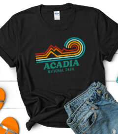 Acadia National Park USA Maine Camping T-Shirt