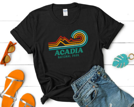 Acadia National Park USA Maine Camping T-Shirt