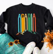 Acadia National Park Colorful Maine Parks Sweatshirt