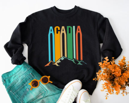 Acadia National Park Colorful Maine Parks Sweatshirt